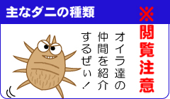 主なダニの種類